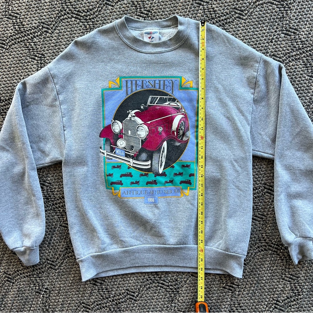 Vintage 1998 Hershey Antique Auto Show Car Crewneck Sweatshirt Size Large - Picture 9 of 9